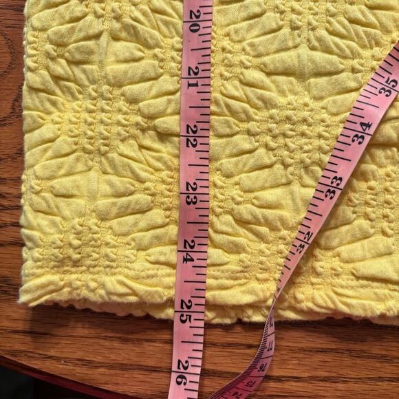 Wild Fable Yellow Halter Knee Length Dress with side slit built in bra Size M - Picture 9 of 10